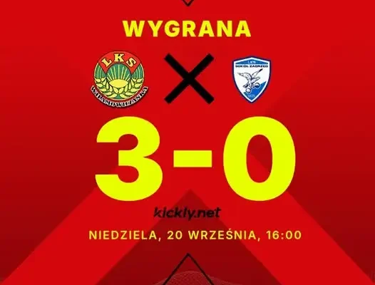 Wilamowiczanka wygrywa 3:0 w niedzielnym meczu B Klasy