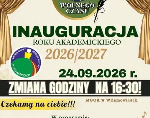 Zmiana godziny inauguracji roku akademickiego w Wilamowicach