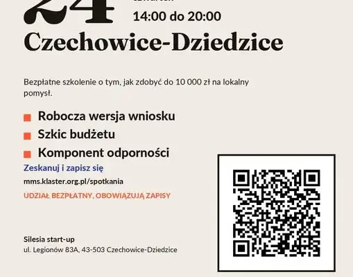Czechowice-Dziedzice: bezpłatne szkolenie o pozyskiwaniu środków na rzecz lokalnych społeczności