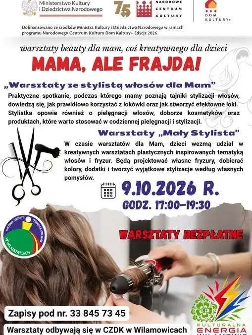 Warsztaty beauty dla mam i kreatywne zajęcia dla dzieci w Wilamowicach
