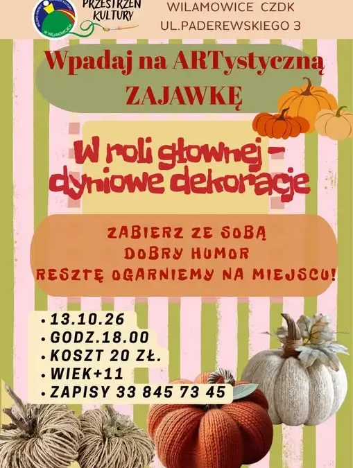 ARTystyczna Zajawka – nowe zajęcia w Wilamowicach już 13 października
