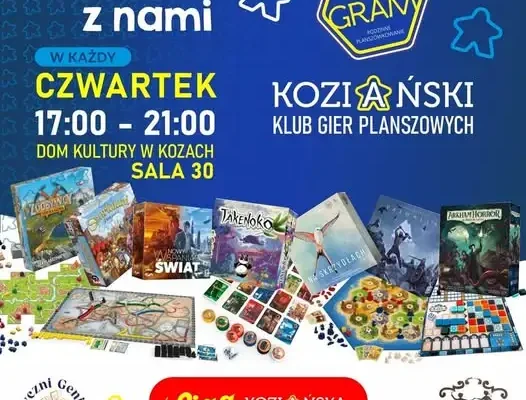 Gram Spotkanie z planszówkami w Domu Kultury w Kozach – już w czwartek