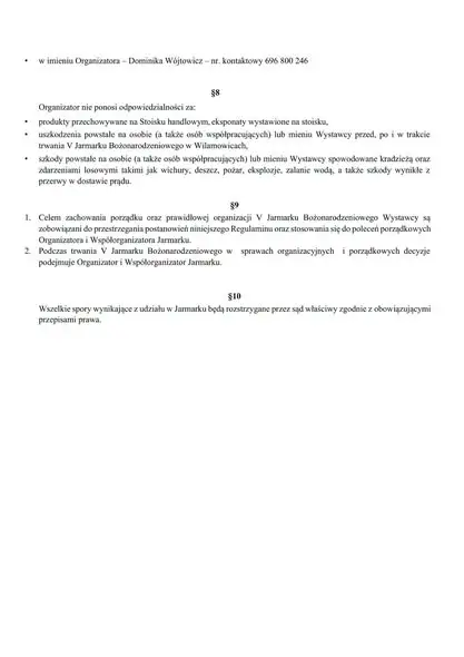 Jarmark Bożonarodzeniowy „Wesoła Nowina” w Wilamowicach – trwają zgłoszenia wystawców