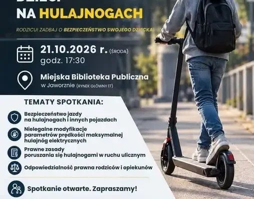 Jaworzno: Policja i Straż Miejska o bezpieczeństwie na hulajnogach elektrycznych