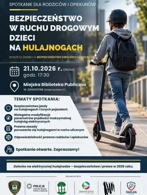 Jaworzno: Policja i Straż Miejska o bezpieczeństwie na hulajnogach elektrycznych