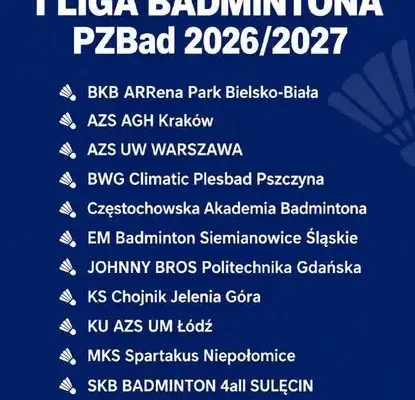 I Liga Badmintona startuje w ARRena Park. Bielszczanie zagrają przed własną publicznością