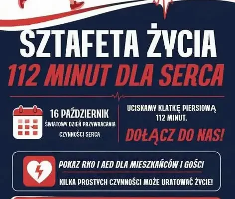 Sztafeta życia w Janowicach: 112 minut dla serca i rodzinny trening bezpieczeństwa
