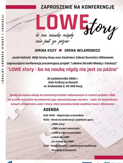 Konferencja „LOWE story” w Kozach – nauka przez całe życie