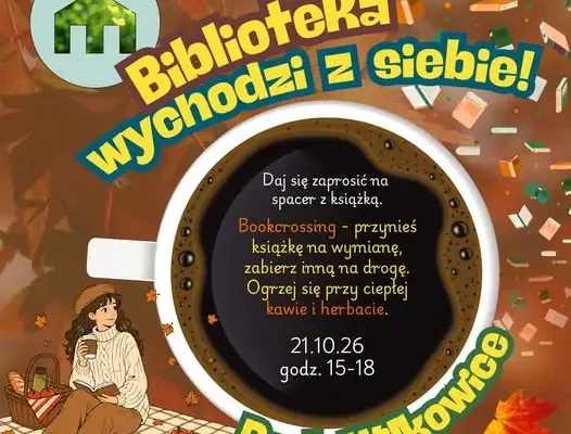 Kawa i uwolnione książki w parku – biblioteka wychodzi do mieszkańców