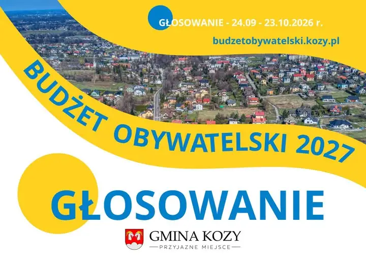 Głosowanie w Budżecie Obywatelskim Gminy Kozy trwa do 23 października