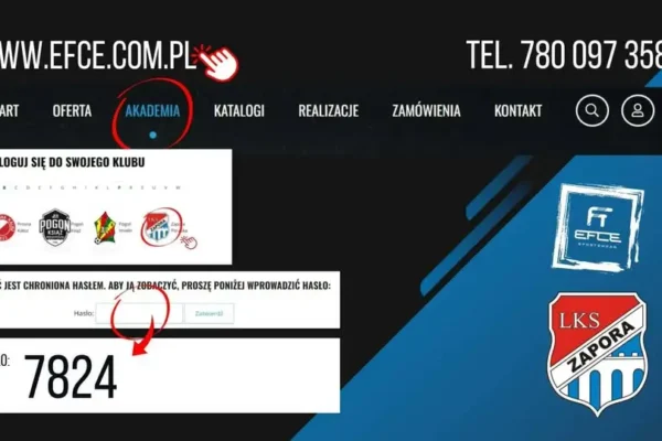 Zapora ma oficjalny sklep internetowy z odzieżą i gadżetami klubowymi