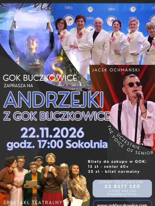 Andrzejki w GOK Buczkowice: zapisy na występy sceniczne i bilety