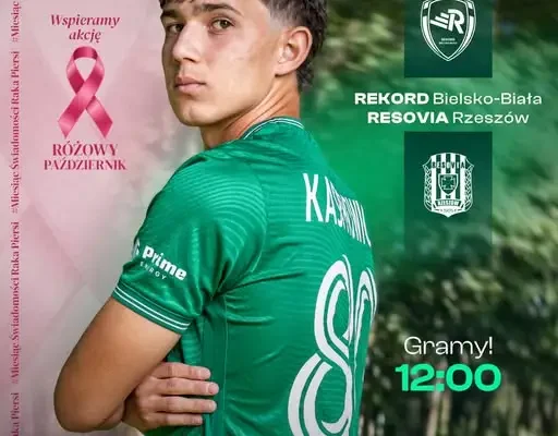 Rekord Bielsko-Biała dziś o 12:00 zmierzy się z Resovią w 13. kolejce Betclic 2 Ligi