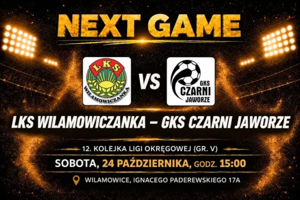 Czarni Jaworze przed wyjazdowym starciem z Wilamowiczanką Wilamowice