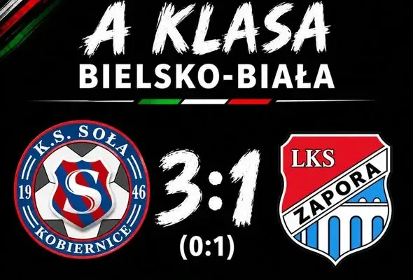 Zapora Porąbka przegrywa derby z Sołą Kobiernice 1:3
