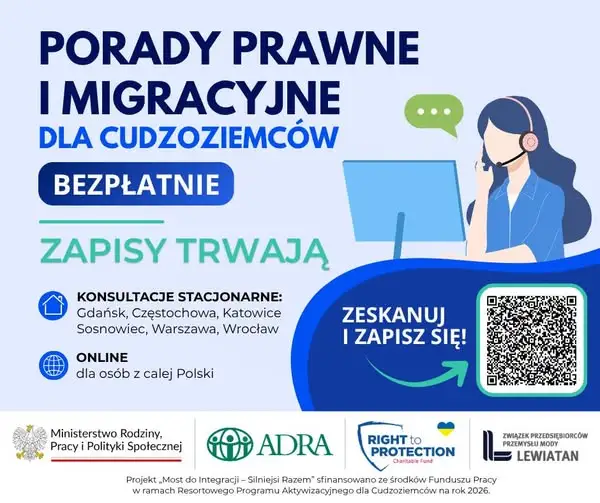 Bezpłatna pomoc prawna i migracyjna dla cudzoziemców w Polsce