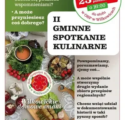 Wilkowice: zbierają rodzinne przepisy na kolejną książkę kucharską