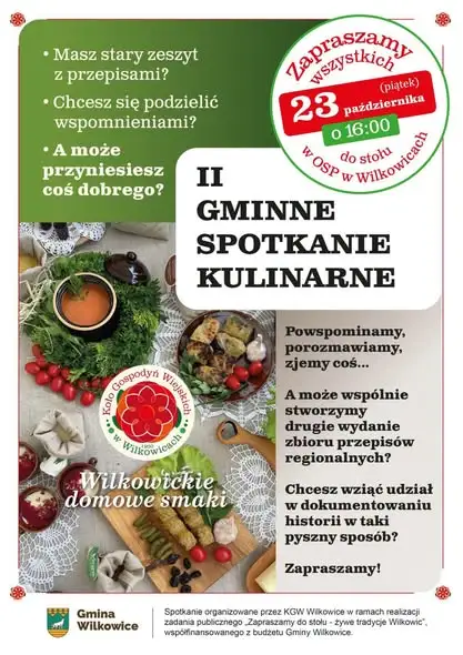 Wilkowice: zbierają rodzinne przepisy na kolejną książkę kucharską