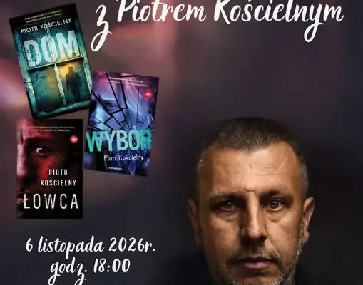 Spotkanie autorskie z Piotrem Kościelnym w bibliotece w Wilkowicach