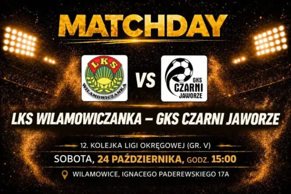 LKS Wilamowiczanka Wilamowice zagra z GKS Czarni Jaworze w 12. kolejce ligi okręgowej