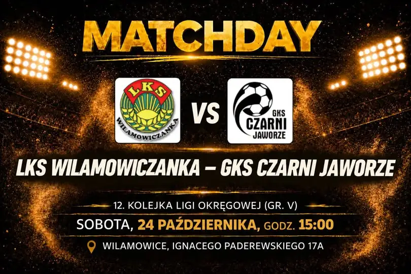 LKS Wilamowiczanka Wilamowice zagra z GKS Czarni Jaworze w 12. kolejce ligi okręgowej