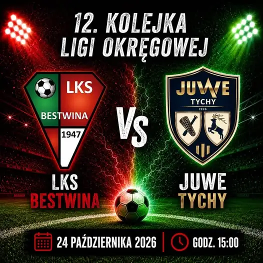 OKS JUWe Tychy podejmie rywala w Bestwinie. Kibice zaproszeni na sobotni mecz