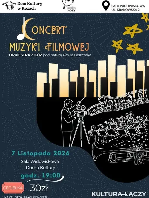 Koncert Muzyki Filmowej w Kozach – Orkiestra z Kóz pod batutą Pawła Laszczaka