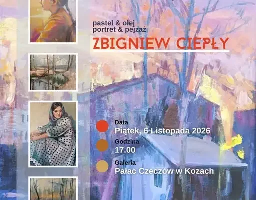 Wernisaż Zbigniewa Ciepłego w Pałacu Czeczów w Kozach